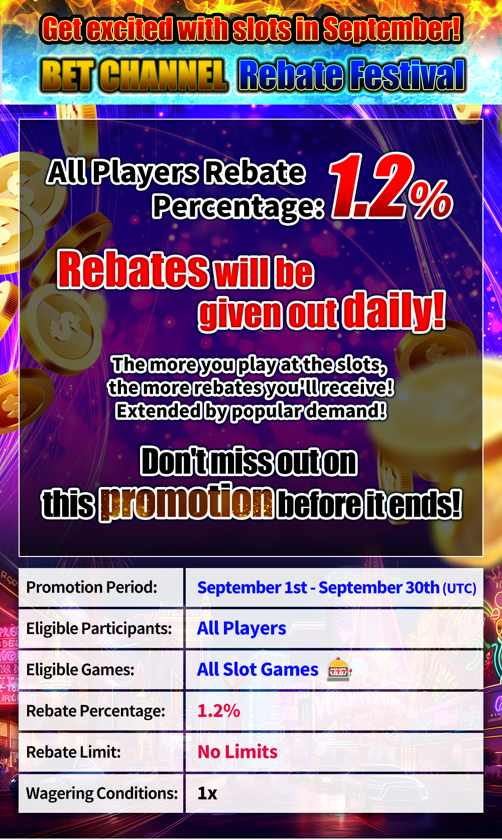 BET CHANNEL Rebate Festival